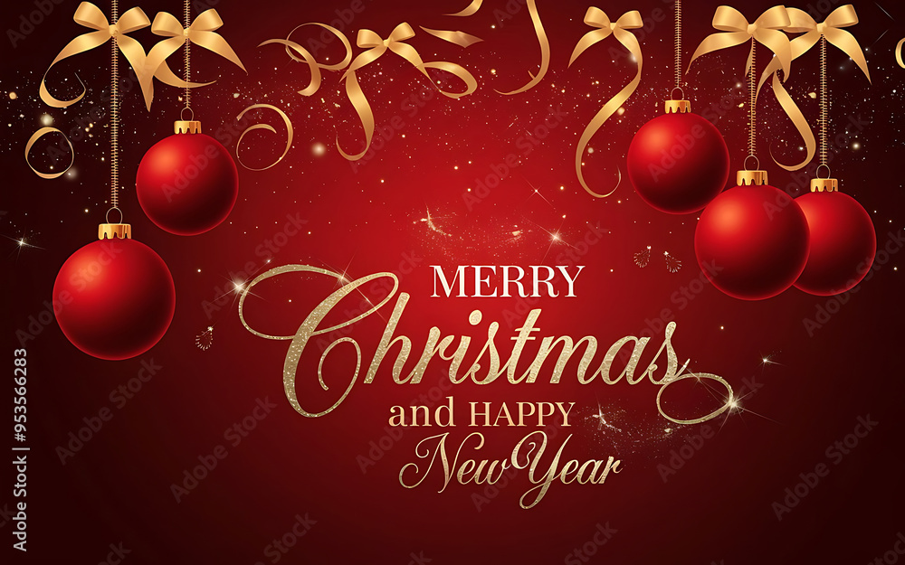 A festive Christmas background with hanging snowflakes glass balls for Social Media post A festive Christmas background with hanging snowflakes glass balls for Social Media post