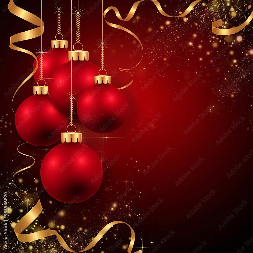 Luxurious Christmas and New Year-themed Background for a Festive Holiday Season Luxurious Christmas and New Year-themed Background for a Festive Holiday Season