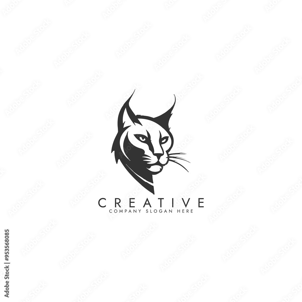 Black Cat Logo silhouette Vector Simple Ai generated Black Cat Logo silhouette Vector Simple Ai generated