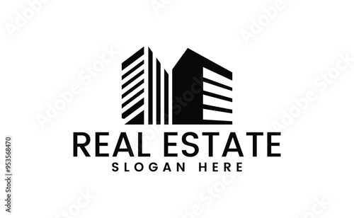 Real estate business logo, house logo icon, vector illustration logo design, building, construction, roof, estate, contractor, apartment, realtor, property, commercial, residential, corporate, flat