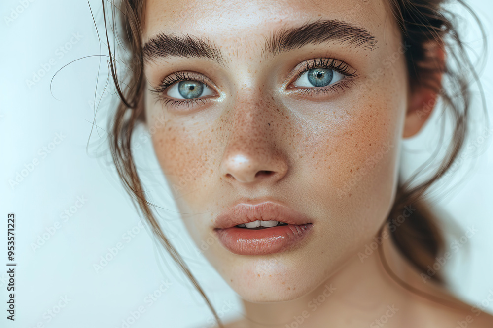 A woman with green eyes and a light skin tone, generative ai image, A woman with green eyes and a light skin tone, generative ai image,