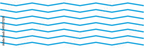 Seamless wavy line and zigzag patterns set. Horizontal curvy waves stripe and zig zags. Collection of underlines, linear sings, border and frames design element. Vector illustration EPS10