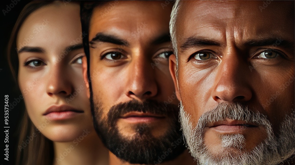 Diverse emotional portraits capturing the spirit of different nationalities and cultures Diverse emotional portraits capturing the spirit of different nationalities and cultures