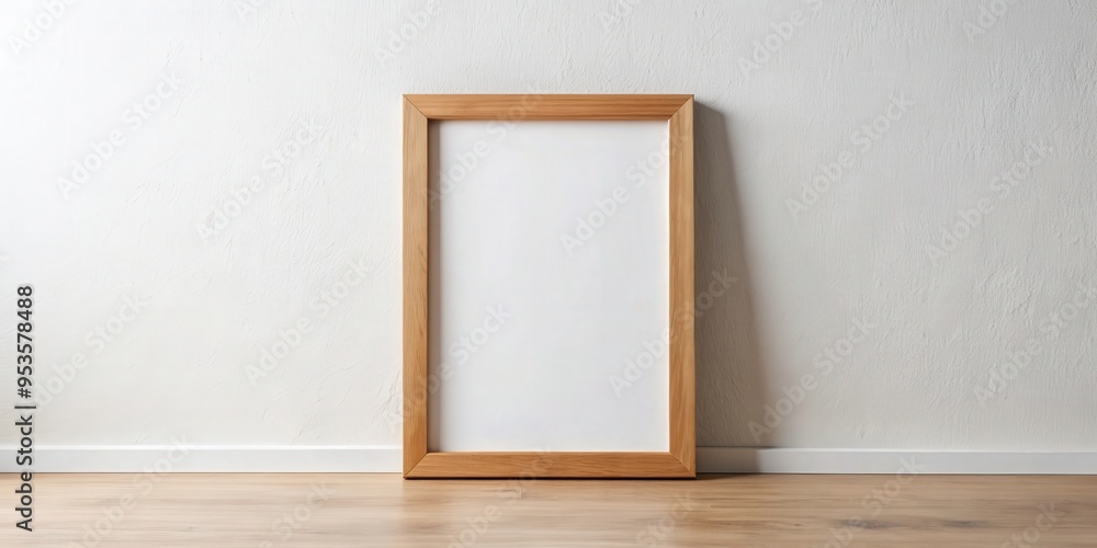 Blank picture frame mock-up on a white wall , home decor, interior design, empty frame, gallery wall Blank picture frame mock-up on a white wall , home decor, interior design, empty frame, gallery wall
