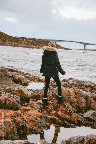 person on the beach photo