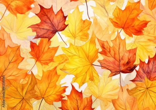 Wallpaper Mural Autumn leaves background Torontodigital.ca