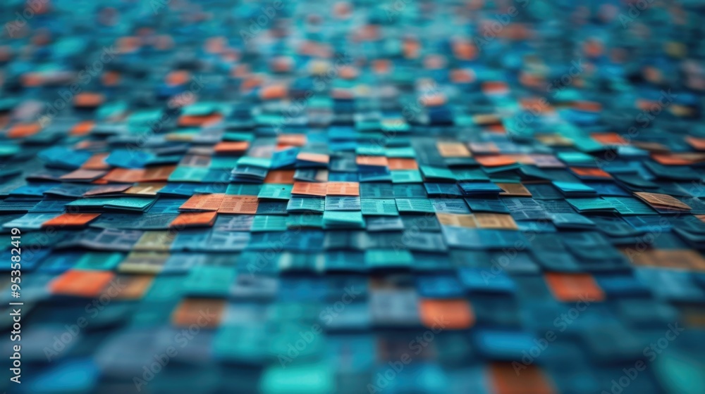 Mesmerizing Mosaic of Prismatic Patterns A Digital Artwork Exploring ...