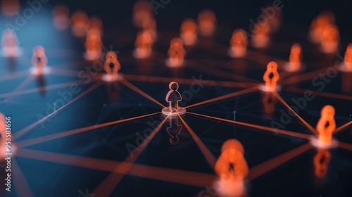 Affiliate Marketing Networks with Partner Websites and Deep Depth of Field Visualized in a Digital Technology Concept  Representing Online Business Ecommerce and Monetization Opportunities