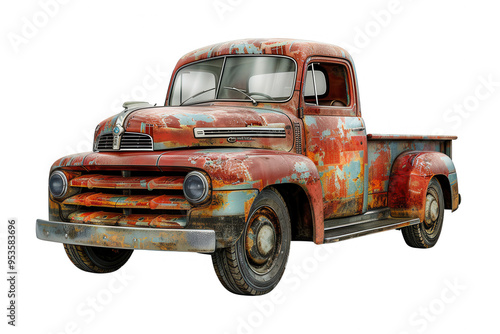 Classic Vintage Rusty Pickup Truck