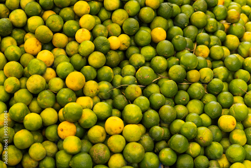Canvas Print Sweet lemon or Mousambi fruit from Indian Market