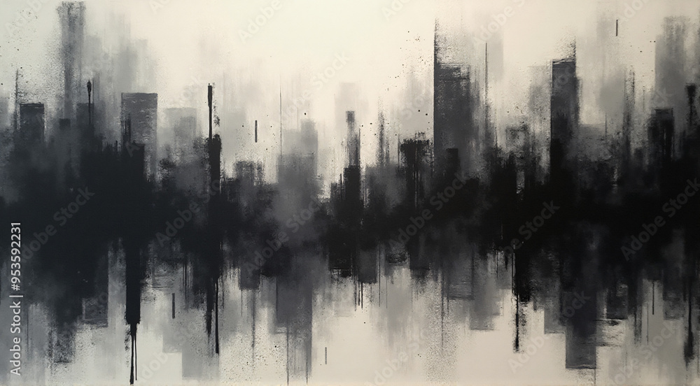 Abstract Art: Black Stains on Canvas for Contemporary Artistic Expression Abstract Art: Black Stains on Canvas for Contemporary Artistic Expression
