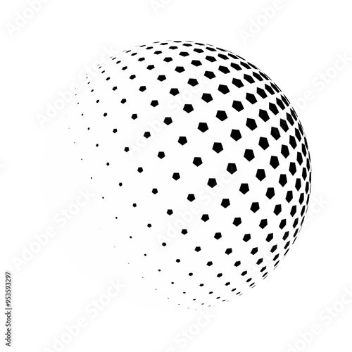 3D sphere background 