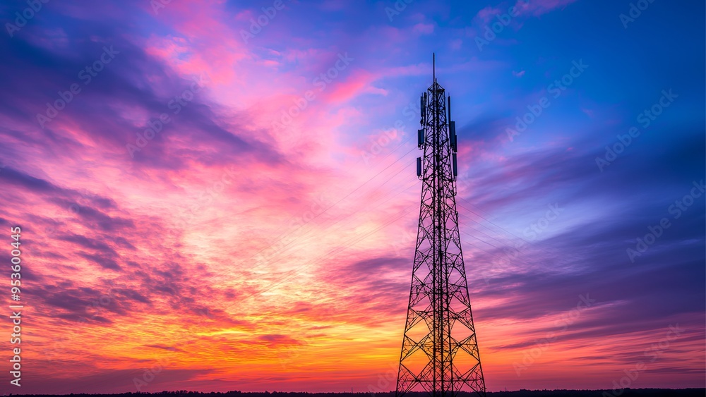 tower at dusk tower at dusk