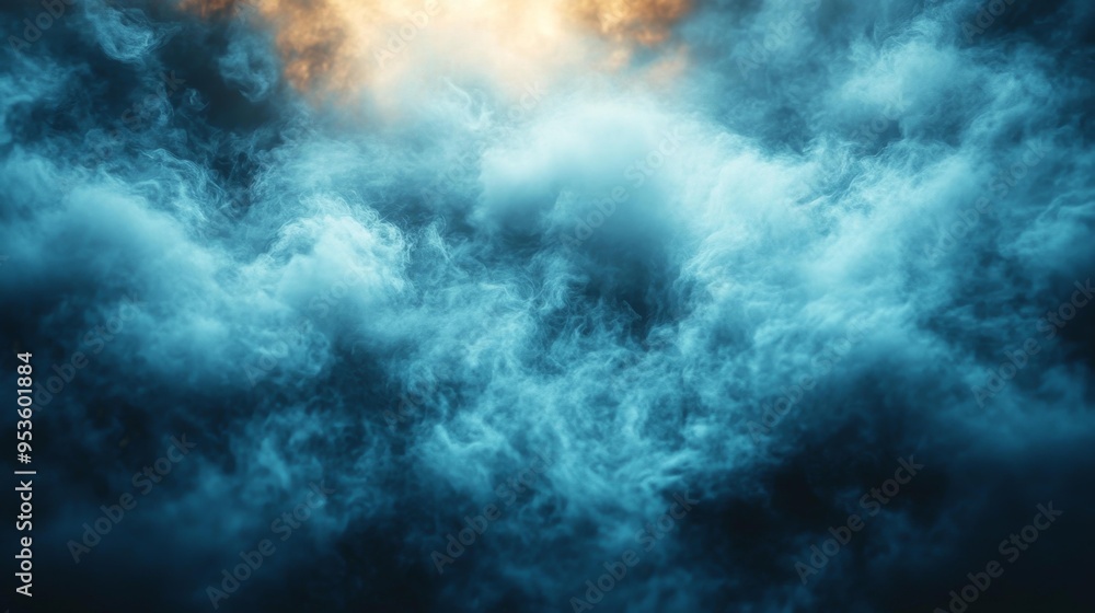 Abstract Misty Cloudscape at Dawn Generative AI Abstract Misty Cloudscape at Dawn Generative AI