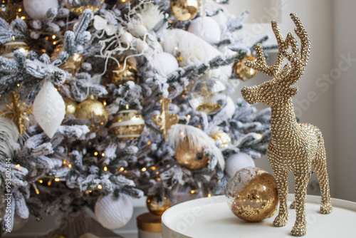 Foto A beautifully decorated Christmas tree