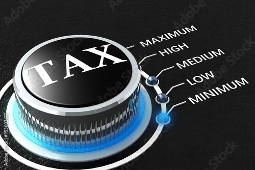 Schilderij op canvas Turn the tax knob to minimum level