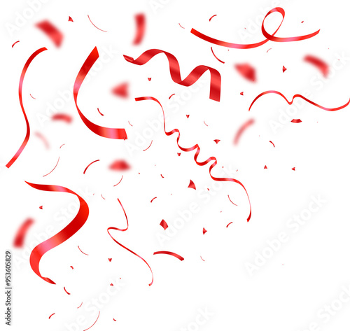 red confetti	