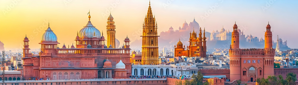 Obraz premium Majestic Architecture of India s Red Fort