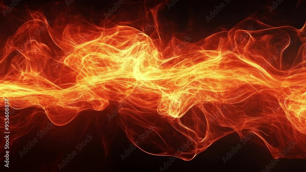 Super slow motion of flames isolated on black background Super slow motion of flames isolated on black background