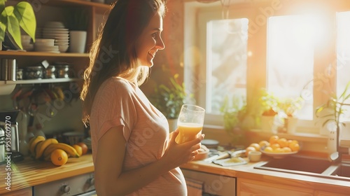 Pregnant Woman Enjoying Hea...