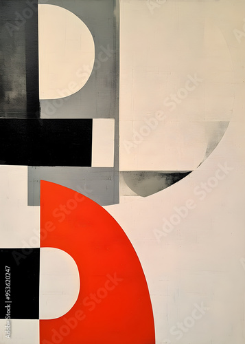 ABSTRACT GEOMETRIC ART, SOLID CHAPES, COLORFUL