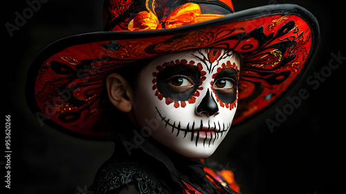 A child wearing a tradition...
