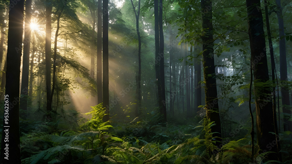 Fototapeta premium morning in the forest