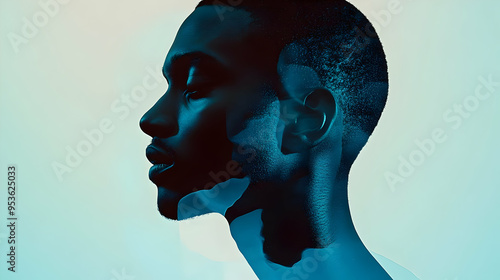 A close-up profile shot of ...