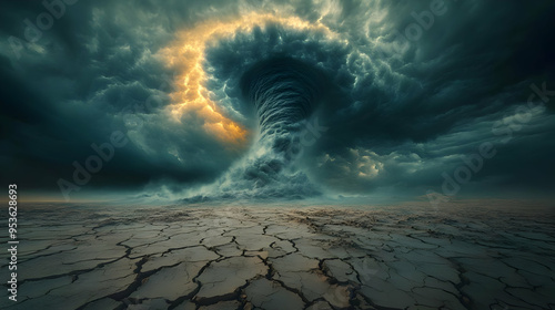 A dark and foreboding sky w...