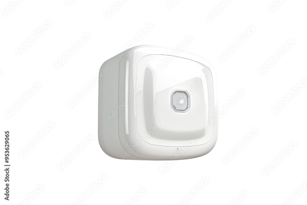 A modern white sensor device ideal for home automation and security. Perfect for smart home technology enthusiasts. isolated on a white background, transparent background. A modern white sensor device ideal for home automation and security. Perfect for smart home technology enthusiasts. isolated on a white background, transparent background.