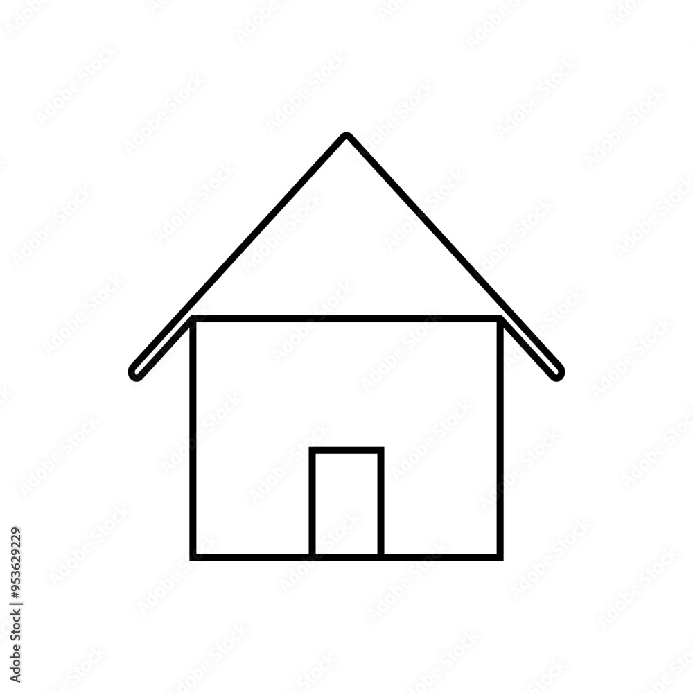 Hostel icon vector. Home illustration sign. House symbol or logo. Hostel icon vector. Home illustration sign. House symbol or logo.
