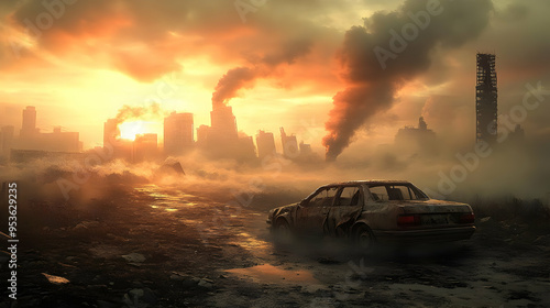A desolate, post-apocalypti...