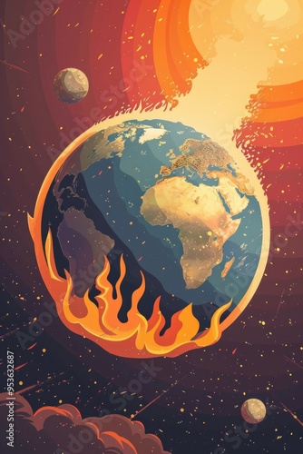 Climate Change Illustration