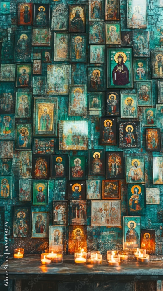 Obraz premium Icons Orthodox Church Eastern Orthodox Christianity Religion Spiritual Symbol