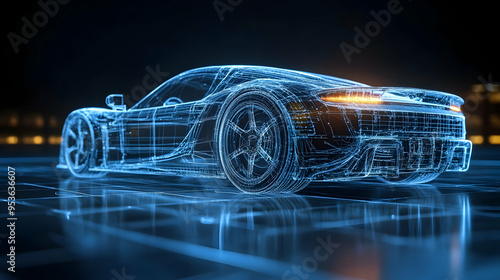 A futuristic sports car ren...