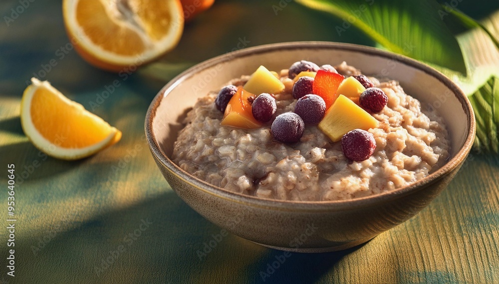 bowl of muesli bowl of muesli