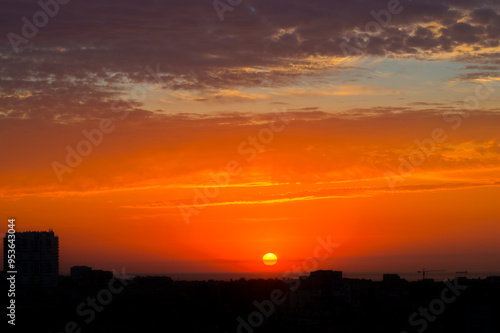 Sun had Barely Appeared over the City Rooftops