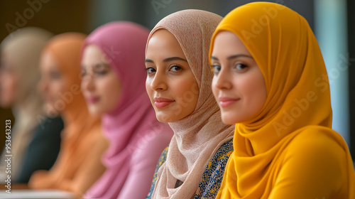 A group of young women in h...
