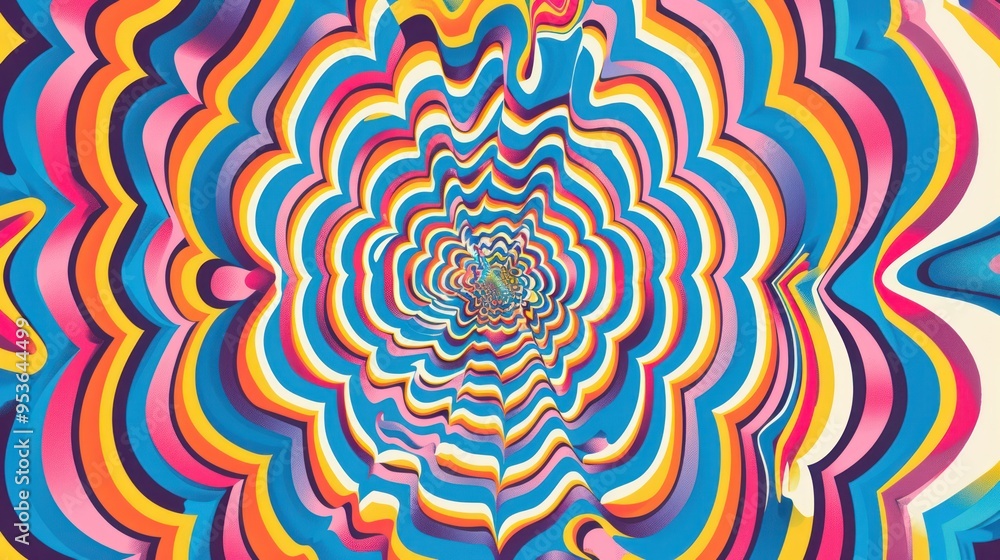 A psychedelic pattern of swirling optical illusions, with vibrant colors and mind-bending patterns A psychedelic pattern of swirling optical illusions, with vibrant colors and mind-bending patterns