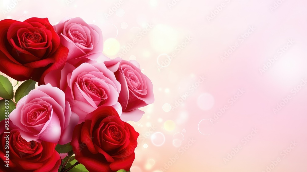 Valentine's day background with red and pink rose flowers --no text, human, watermark --chaos 10 --ar 16:9 --v 6.1 Job ID: 74156dbf-c1b6-4577-a678-375e9443933e Valentine's day background with red and pink rose flowers --no text, human, watermark --chaos 10 --ar 16:9 --v 6.1 Job ID: 74156dbf-c1b6-4577-a678-375e9443933e