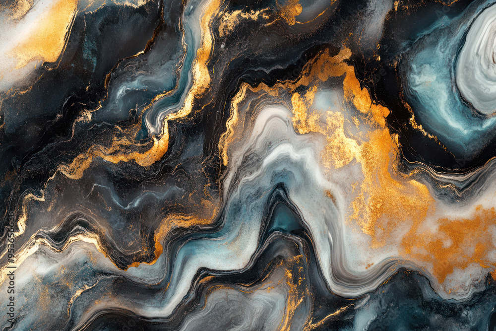 Dark gray Gold marble pattern background texture Dark gray Gold marble pattern background texture