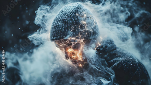 A man in a beanie stands in...