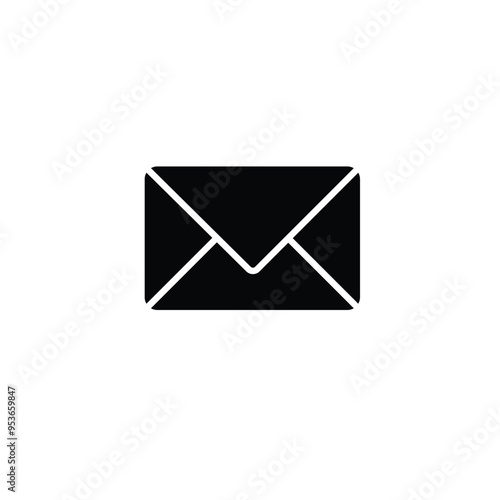 Envelope icon. Email symbol. Flat design style