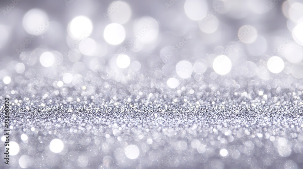 White silver glitter background with bokeh White silver glitter background with bokeh