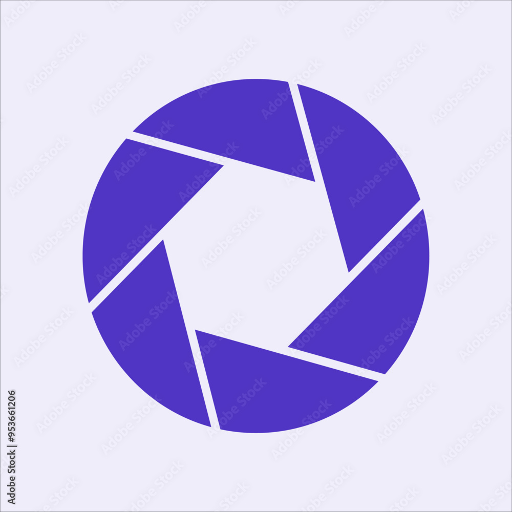 blue lens vector icon blue lens vector icon