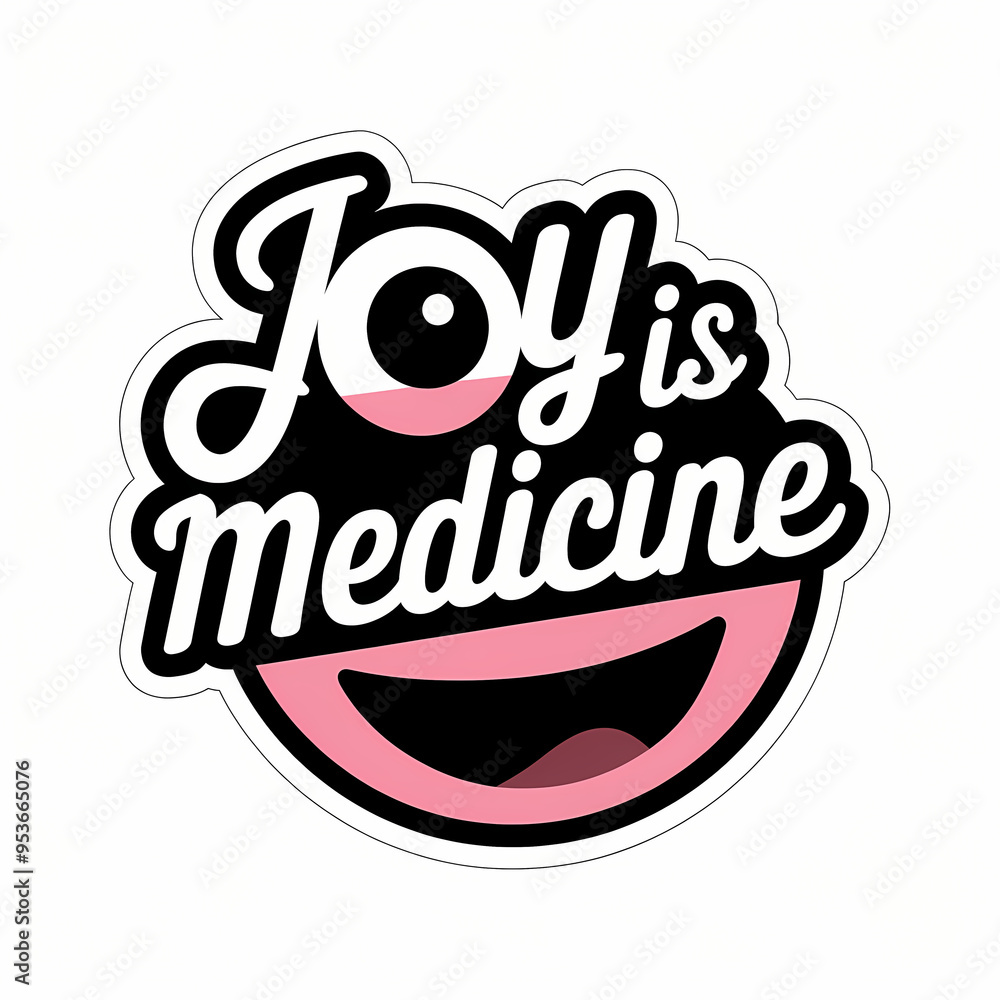 joy is medicine, motivation quote for daily positivity, lettering, typography, isolated on white background joy is medicine, motivation quote for daily positivity, lettering, typography, isolated on white background