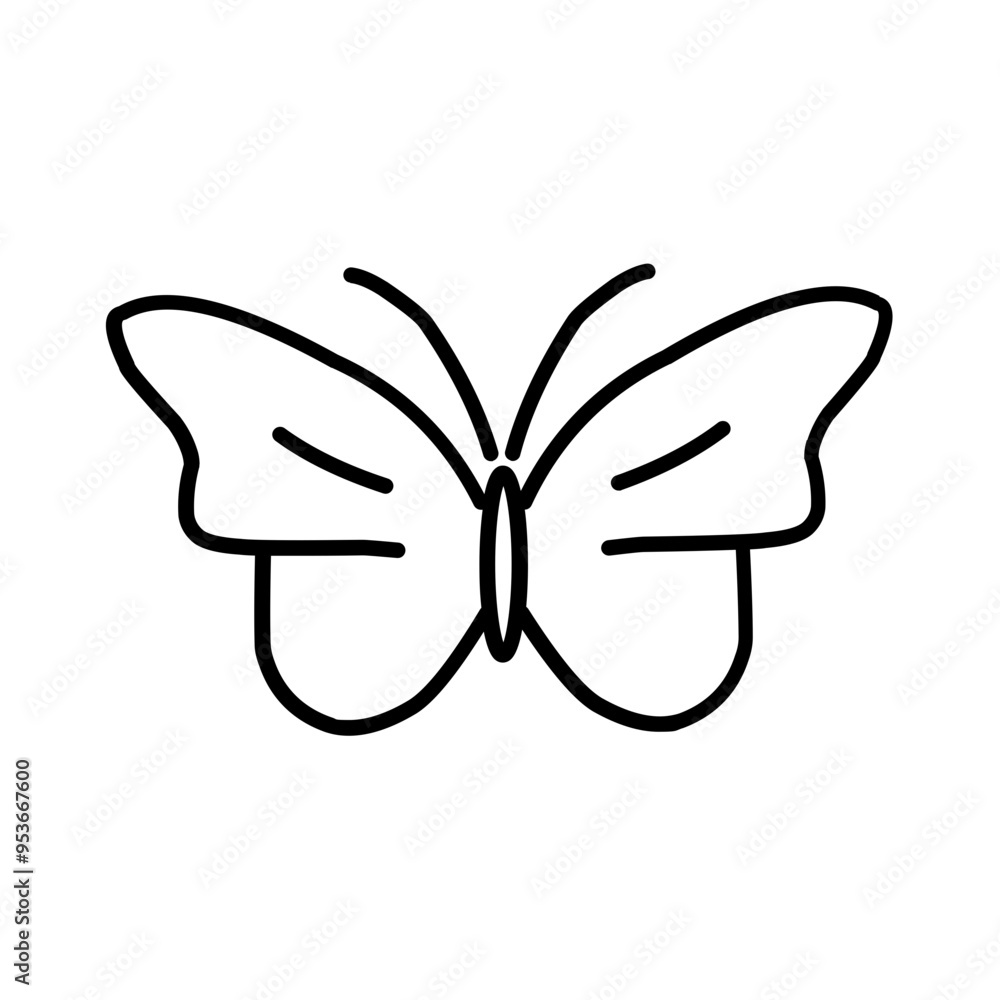 Butterfly vector icon Butterfly vector icon