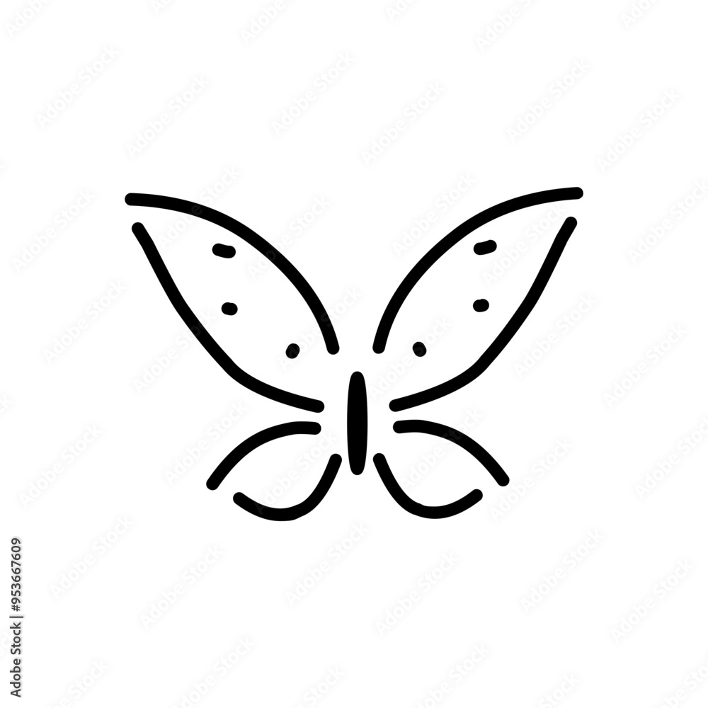 Butterfly vector icon Butterfly vector icon