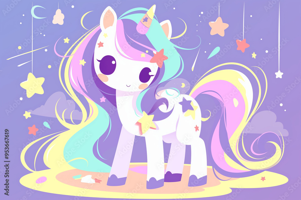 Cute unicorn cartoon vector illustration, t-shirt design graphic, vector sticker,Children's artwork, fashion graphics, wallpaper and greeting card designs. Cute unicorn cartoon vector illustration, t-shirt design graphic, vector sticker,Children's artwork, fashion graphics, wallpaper and greeting card designs.