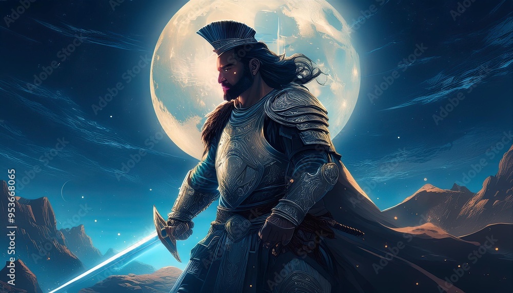 Obraz premium knight with sword
